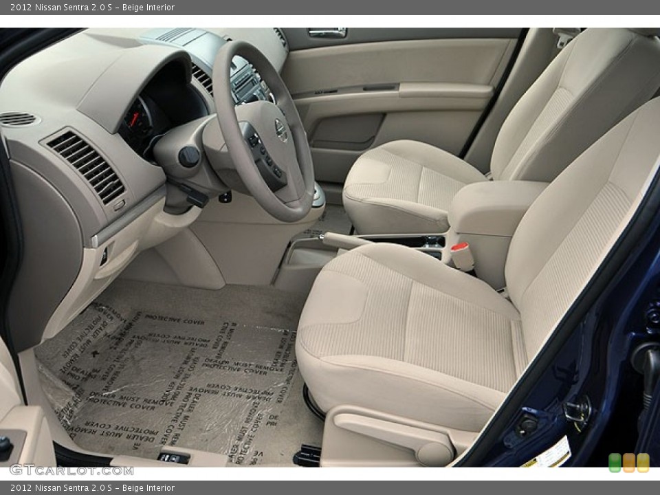 Beige Interior Photo for the 2012 Nissan Sentra 2.0 S #71064319