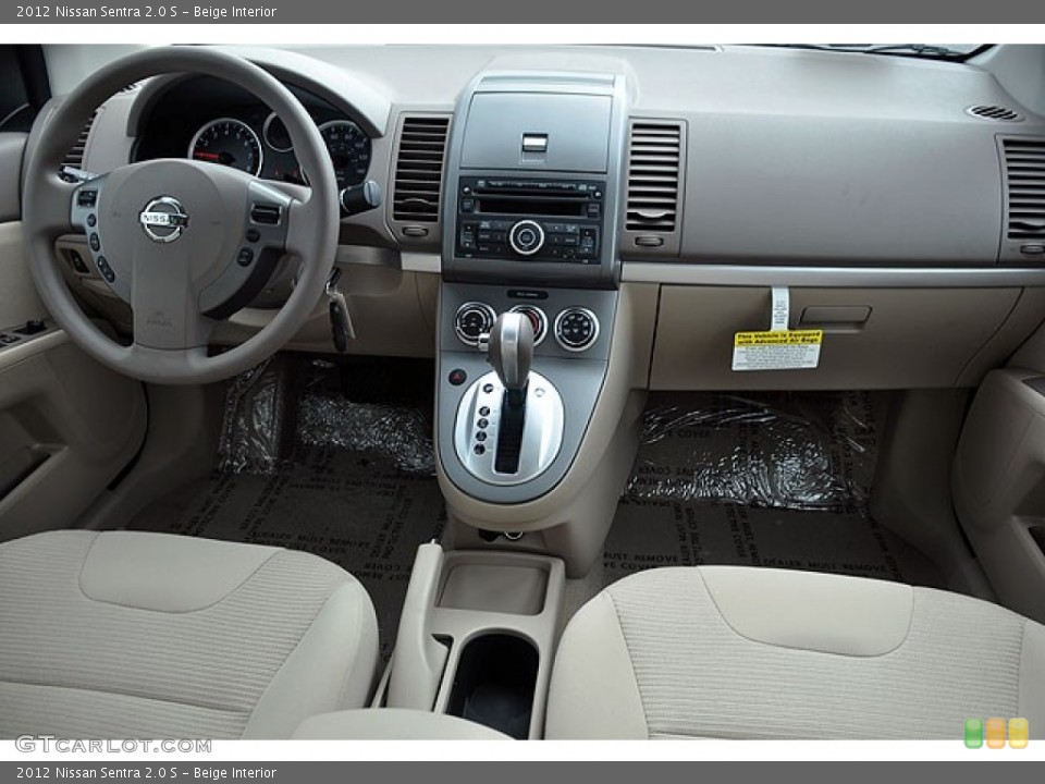 Beige Interior Dashboard for the 2012 Nissan Sentra 2.0 S #71064361