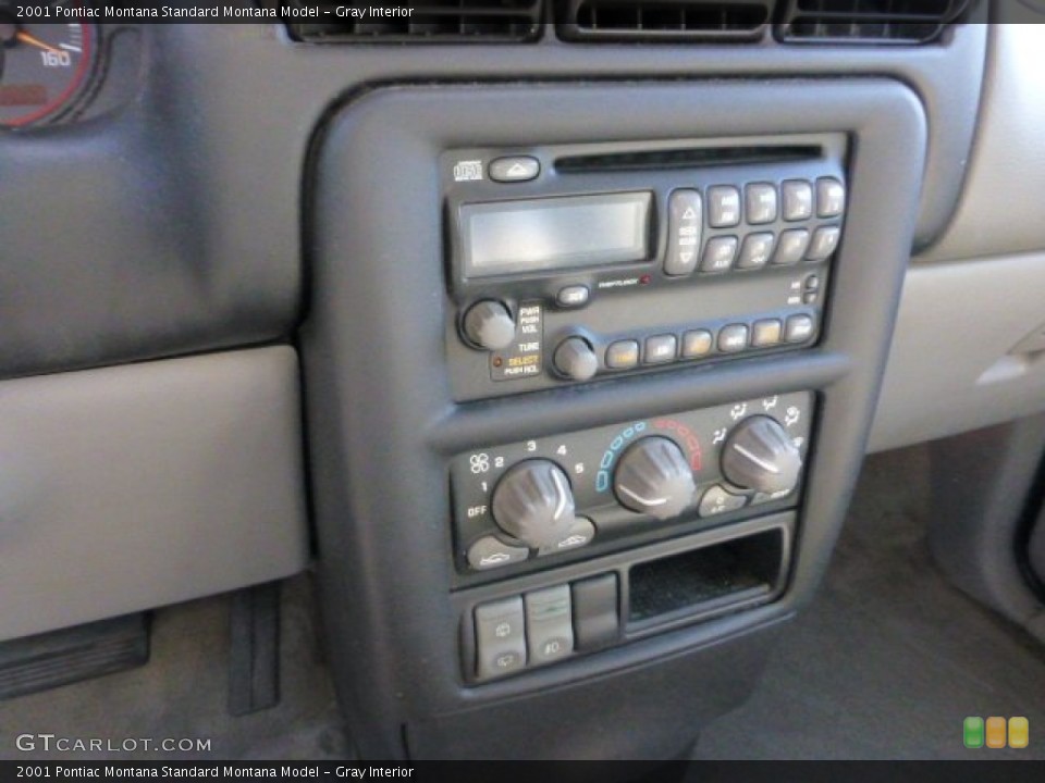 Gray Interior Controls for the 2001 Pontiac Montana  #71064448