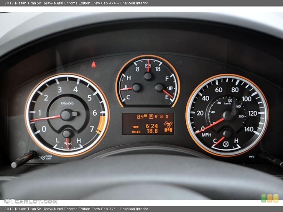Charcoal Interior Gauges for the 2012 Nissan Titan SV Heavy Metal Chrome Edition Crew Cab 4x4 #71064949