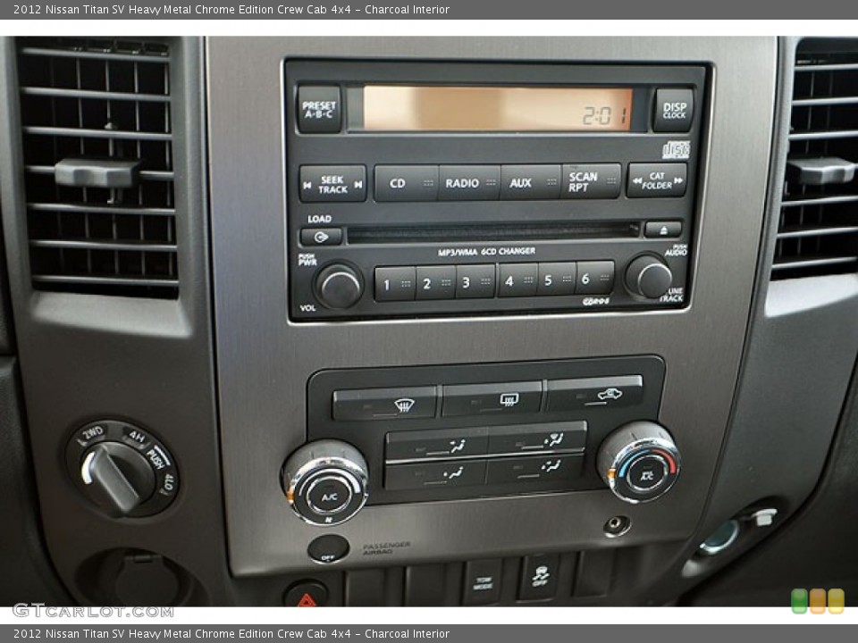 Charcoal Interior Controls for the 2012 Nissan Titan SV Heavy Metal Chrome Edition Crew Cab 4x4 #71064955