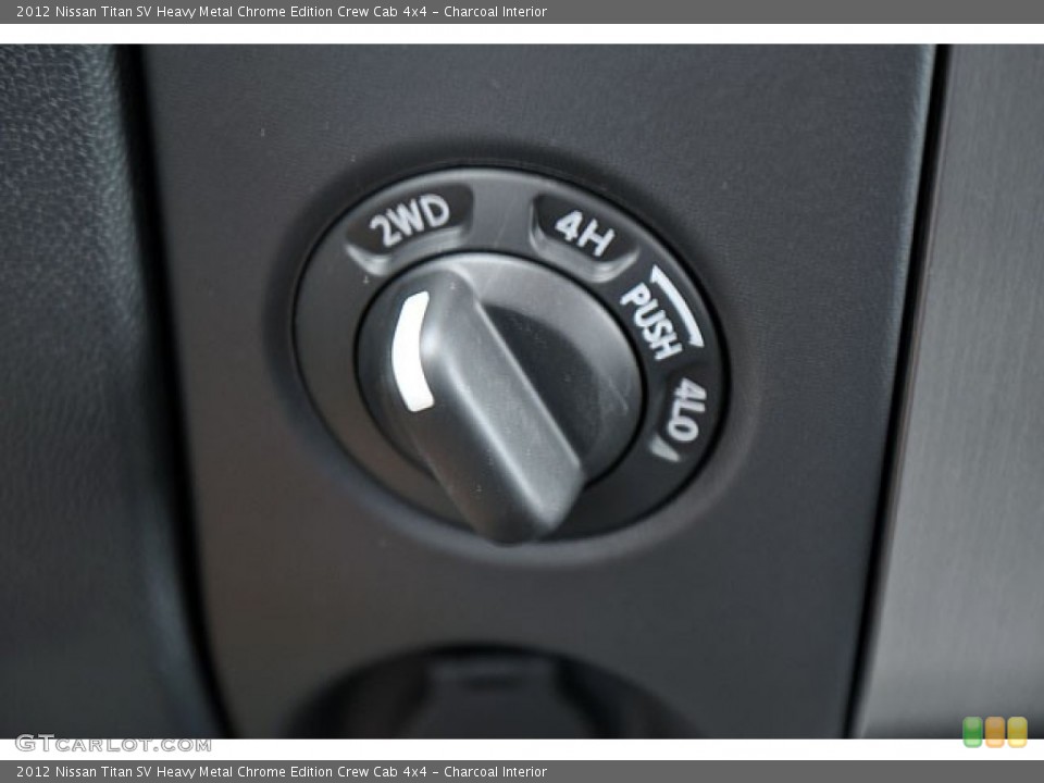 Charcoal Interior Controls for the 2012 Nissan Titan SV Heavy Metal Chrome Edition Crew Cab 4x4 #71064964