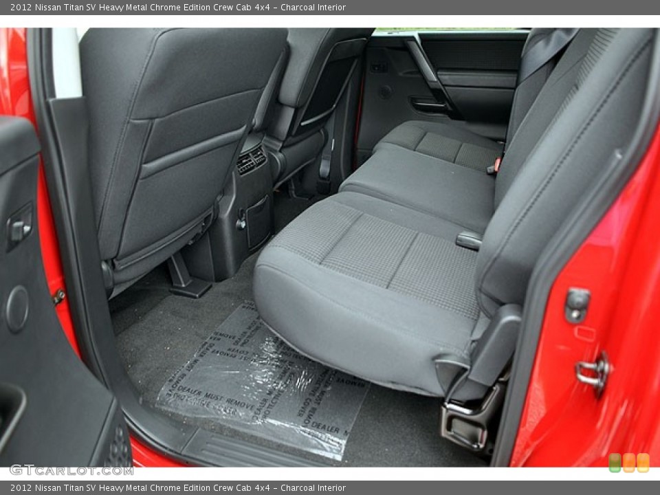 Charcoal Interior Rear Seat for the 2012 Nissan Titan SV Heavy Metal Chrome Edition Crew Cab 4x4 #71064988