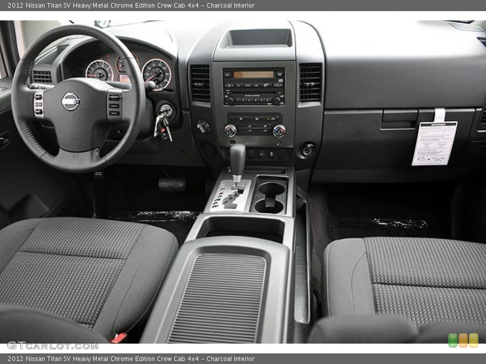 Charcoal Interior Dashboard for the 2012 Nissan Titan SV Heavy Metal Chrome Edition Crew Cab 4x4 #71064997