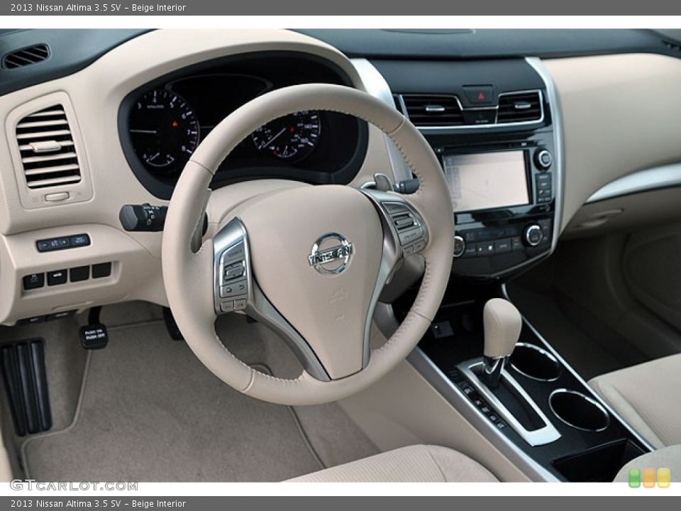 Beige Interior Dashboard for the 2013 Nissan Altima 3.5 SV #71065574