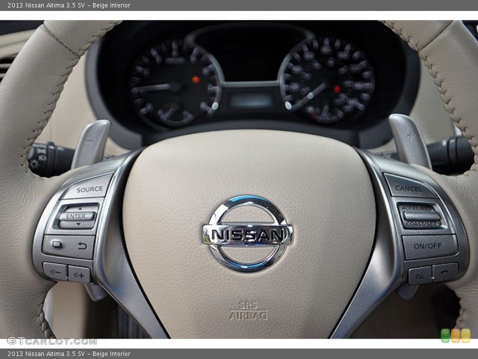 Beige Interior Steering Wheel for the 2013 Nissan Altima 3.5 SV #71065636