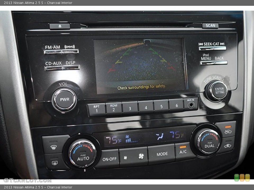 Charcoal Interior Controls for the 2013 Nissan Altima 2.5 S #71065759