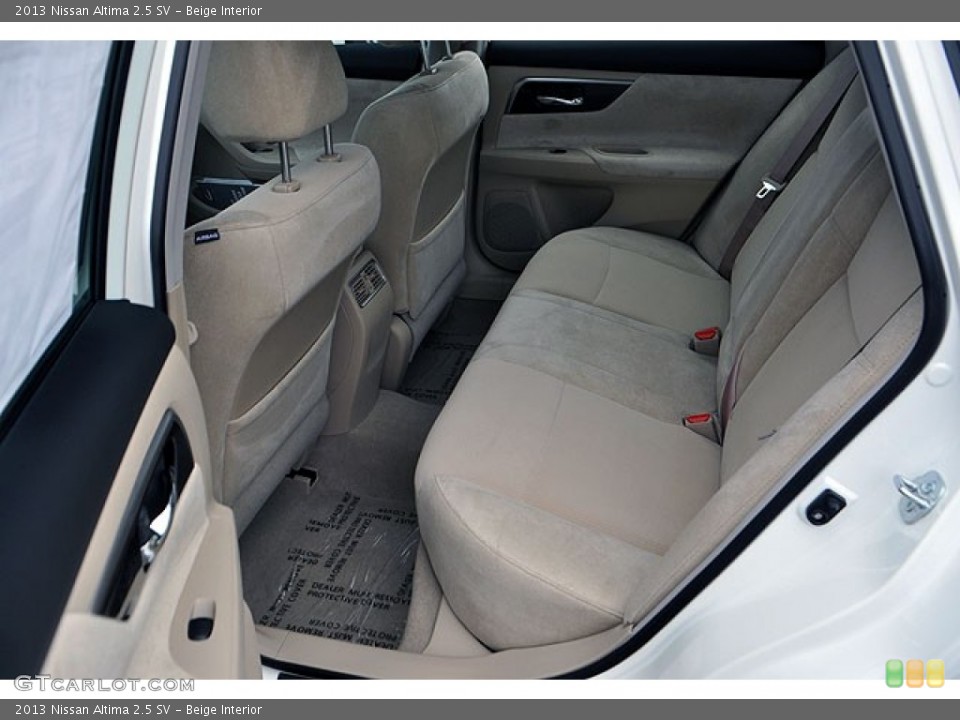 Beige Interior Rear Seat for the 2013 Nissan Altima 2.5 SV #71065957
