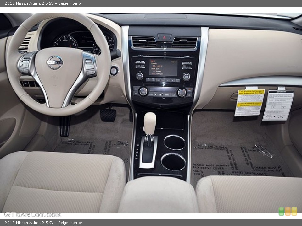 Beige Interior Dashboard for the 2013 Nissan Altima 2.5 SV #71065978