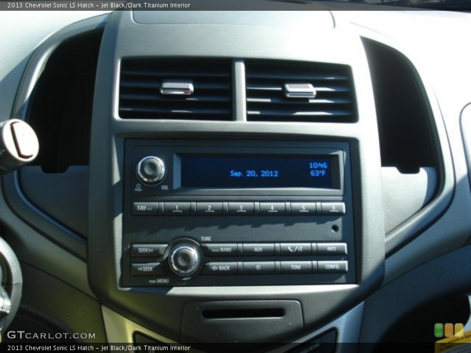 Jet Black/Dark Titanium Interior Controls for the 2013 Chevrolet Sonic LS Hatch #71067157