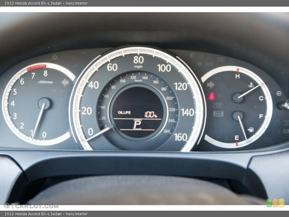 Ivory Interior Gauges for the 2013 Honda Accord EX-L Sedan #71068447