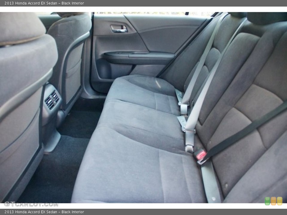 Black Interior Rear Seat for the 2013 Honda Accord EX Sedan #71068725
