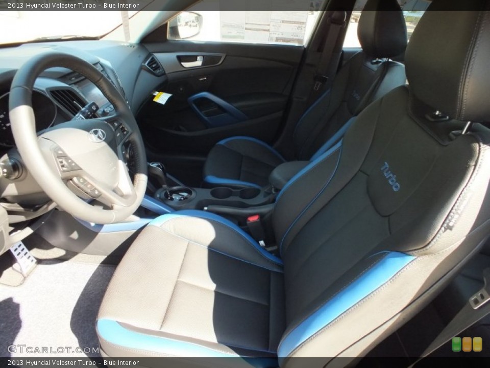 Blue Interior Front Seat for the 2013 Hyundai Veloster Turbo #71071804