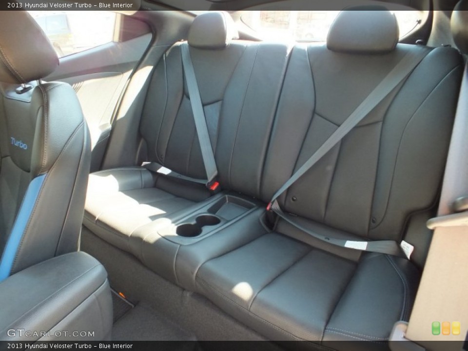 Blue Interior Rear Seat for the 2013 Hyundai Veloster Turbo #71071813