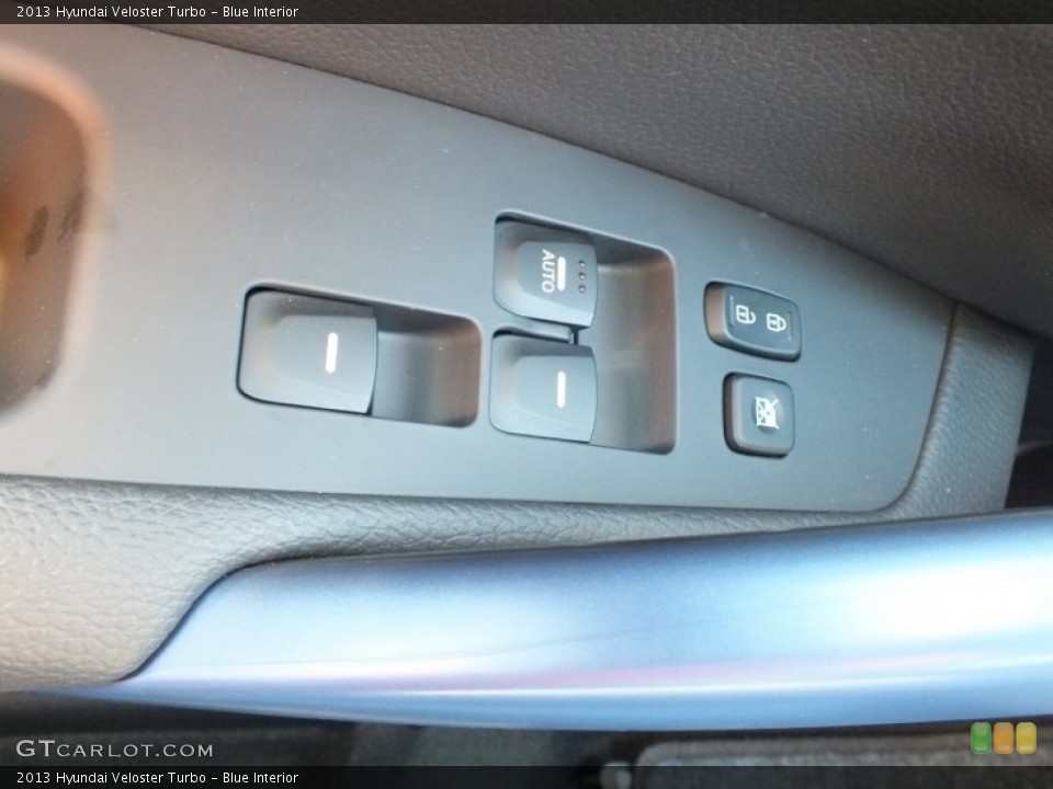 Blue Interior Controls for the 2013 Hyundai Veloster Turbo #71071876