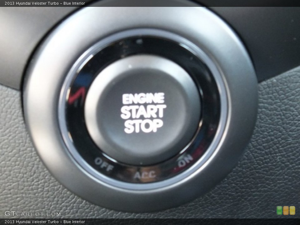 Blue Interior Controls for the 2013 Hyundai Veloster Turbo #71071906