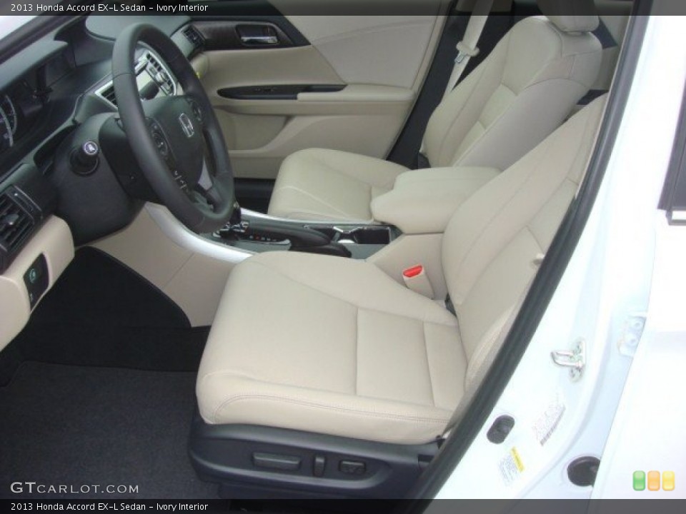 Ivory Interior Front Seat for the 2013 Honda Accord EX-L Sedan #71072059