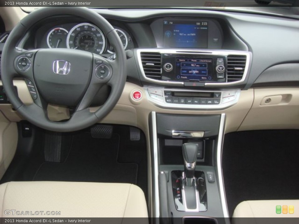 Ivory Interior Dashboard for the 2013 Honda Accord EX-L Sedan #71072104