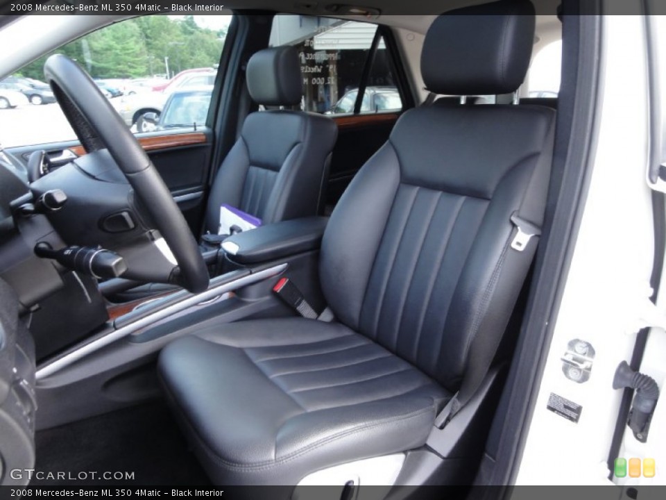 Black Interior Front Seat for the 2008 Mercedes-Benz ML 350 4Matic #71073709