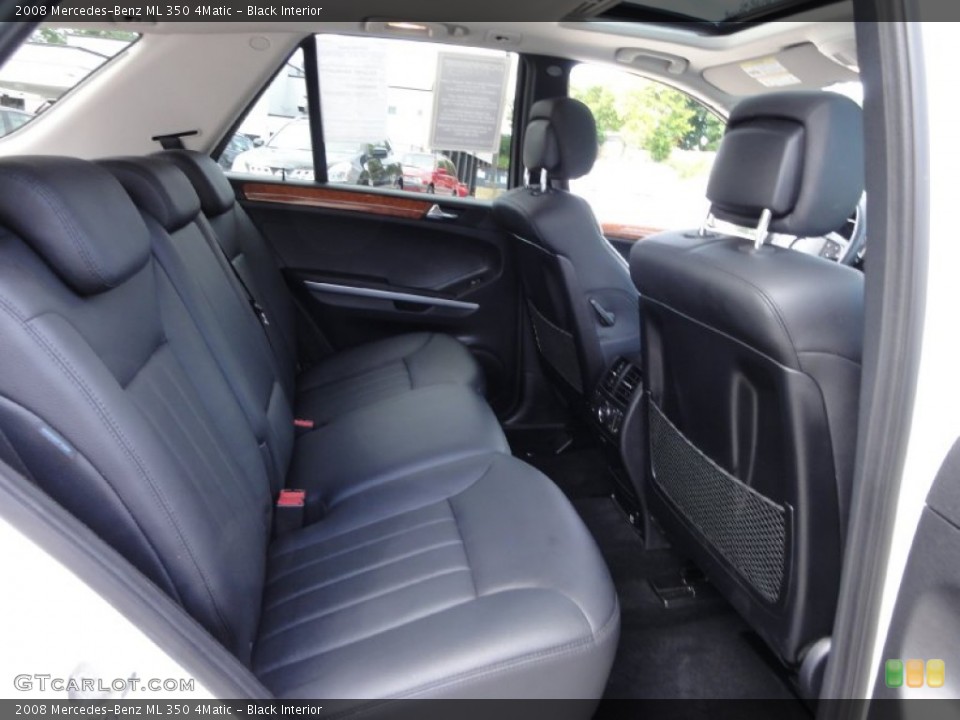 Black Interior Rear Seat for the 2008 Mercedes-Benz ML 350 4Matic #71073733