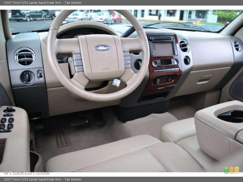 Tan Interior Dashboard for the 2007 Ford F150 Lariat SuperCrew 4x4 #71075512