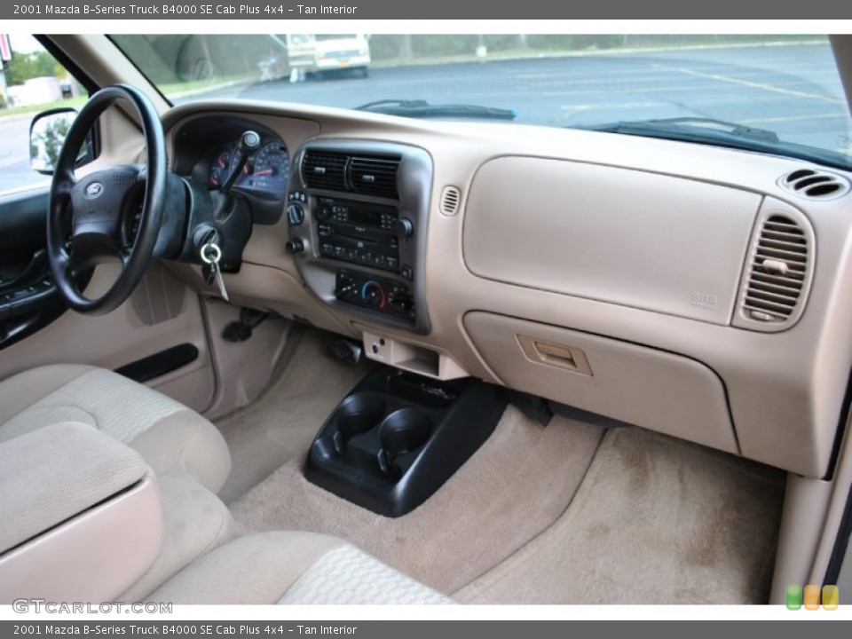 Tan Interior Dashboard for the 2001 Mazda B-Series Truck B4000 SE Cab Plus 4x4 #71075794
