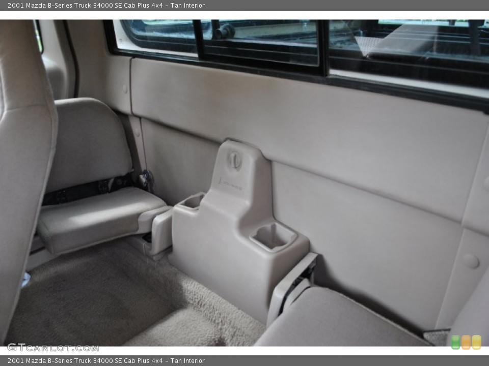 Tan Interior Rear Seat for the 2001 Mazda B-Series Truck B4000 SE Cab Plus 4x4 #71075836