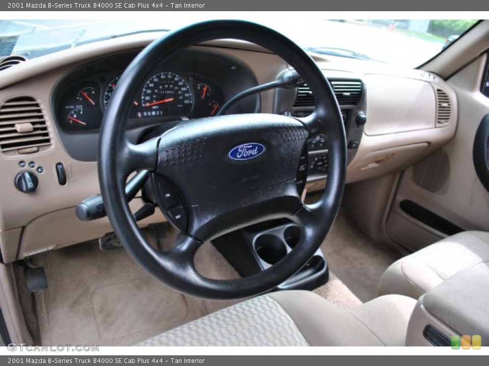 Tan Interior Steering Wheel for the 2001 Mazda B-Series Truck B4000 SE Cab Plus 4x4 #71075845