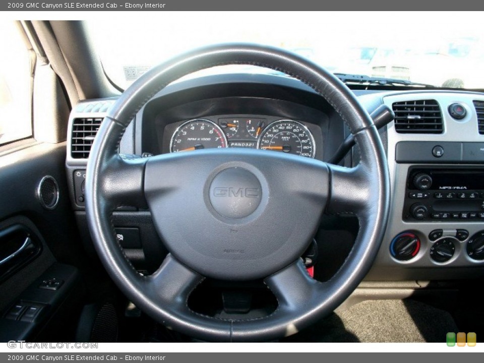 Ebony Interior Steering Wheel for the 2009 GMC Canyon SLE Extended Cab #71077686