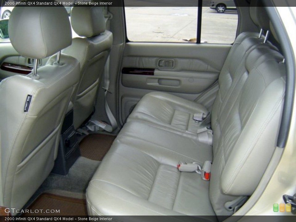 Stone Beige Interior Rear Seat for the 2000 Infiniti QX4  #71078500