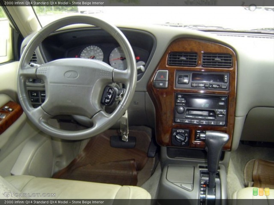Stone Beige Interior Dashboard for the 2000 Infiniti QX4  #71078506