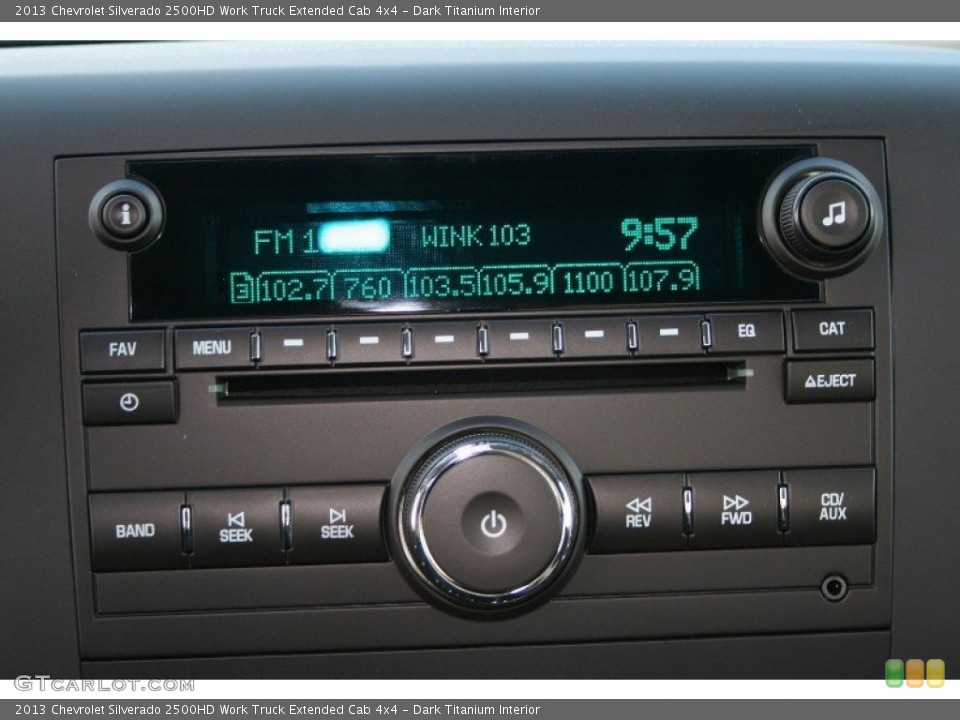 Dark Titanium Interior Audio System for the 2013 Chevrolet Silverado 2500HD Work Truck Extended Cab 4x4 #71078977