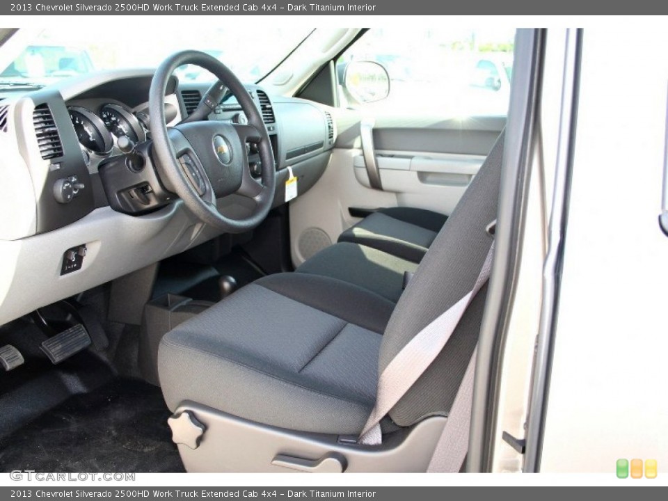 Dark Titanium Interior Photo for the 2013 Chevrolet Silverado 2500HD Work Truck Extended Cab 4x4 #71079063