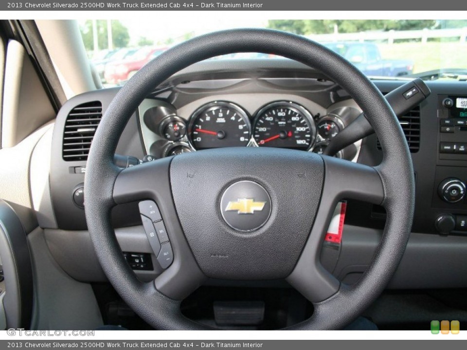 Dark Titanium Interior Steering Wheel for the 2013 Chevrolet Silverado 2500HD Work Truck Extended Cab 4x4 #71079088