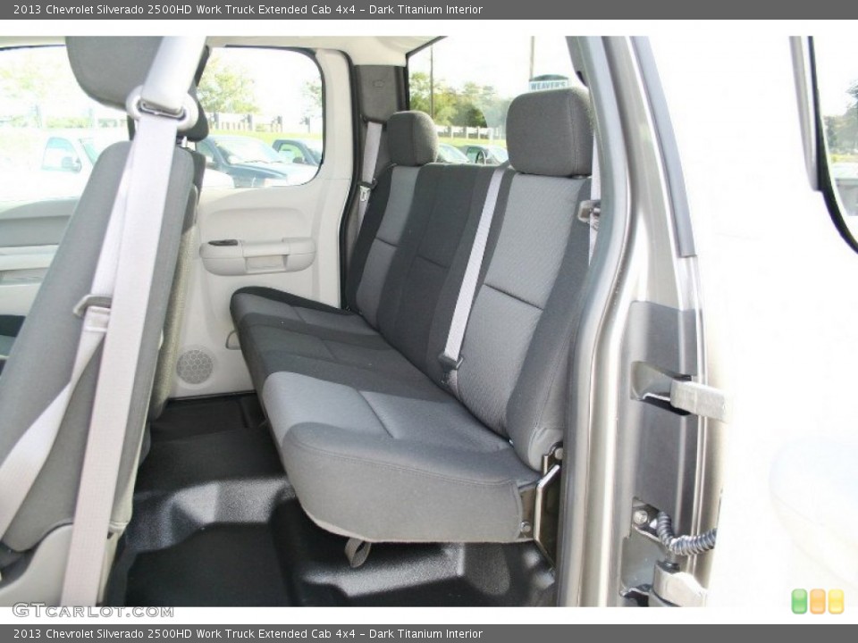 Dark Titanium Interior Rear Seat for the 2013 Chevrolet Silverado 2500HD Work Truck Extended Cab 4x4 #71079124