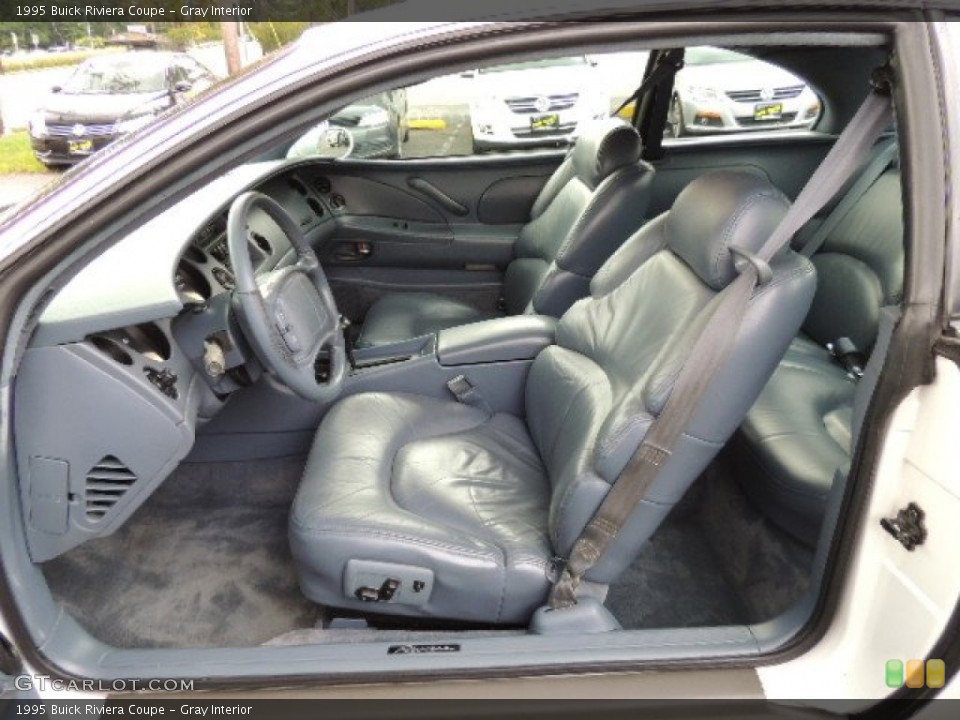 Gray Interior Front Seat for the 1995 Buick Riviera Coupe #71079281
