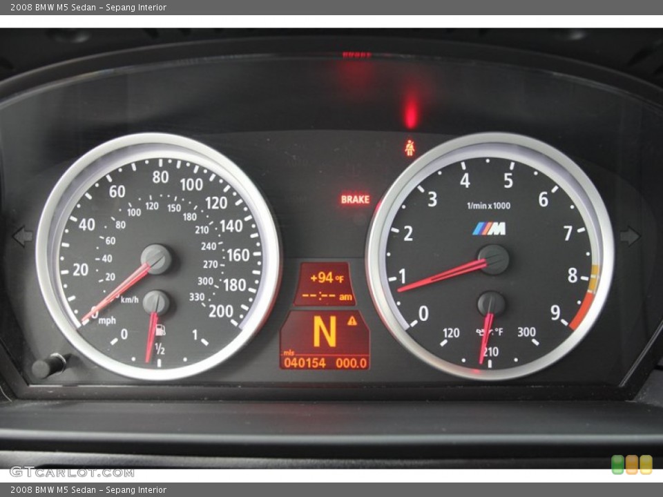 Sepang Interior Gauges for the 2008 BMW M5 Sedan #71080221