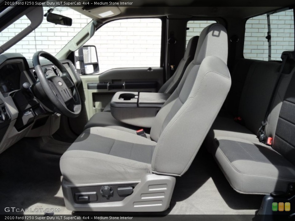 Medium Stone Interior Front Seat for the 2010 Ford F250 Super Duty XLT SuperCab 4x4 #71081563