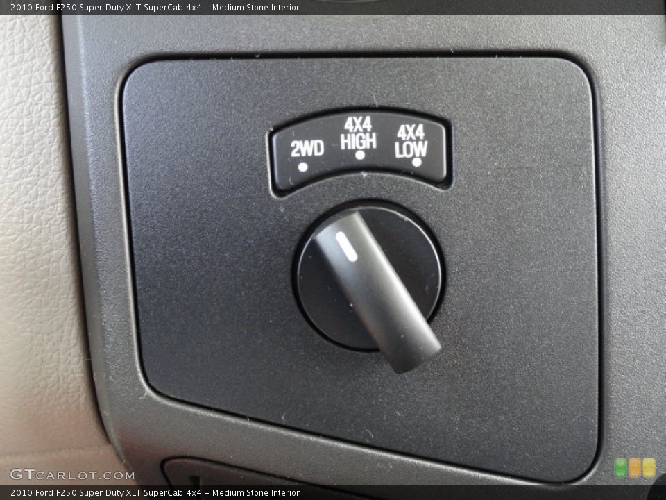 Medium Stone Interior Controls for the 2010 Ford F250 Super Duty XLT SuperCab 4x4 #71081629