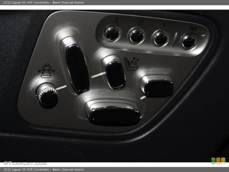 Warm Charcoal Interior Controls for the 2010 Jaguar XK XKR Convertible #71081968