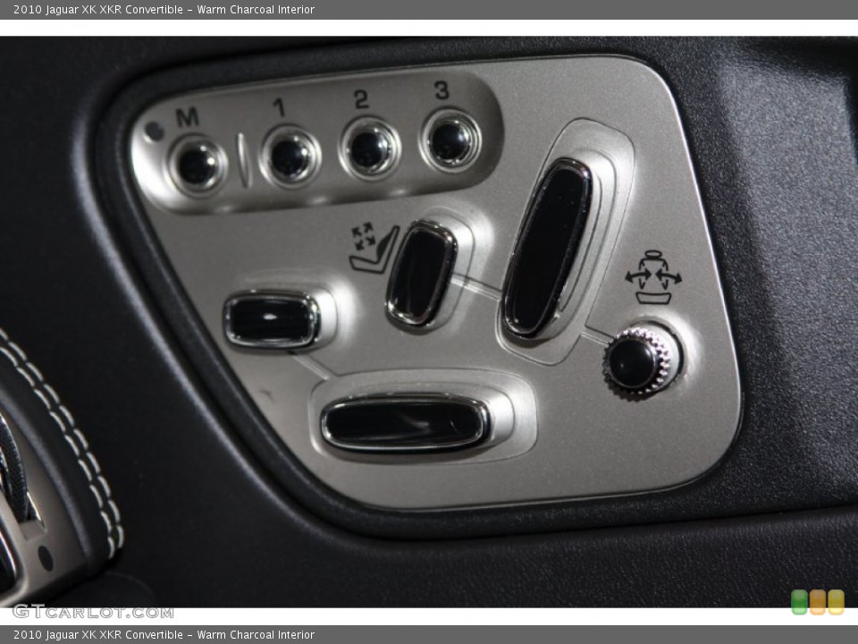 Warm Charcoal Interior Controls for the 2010 Jaguar XK XKR Convertible #71082115