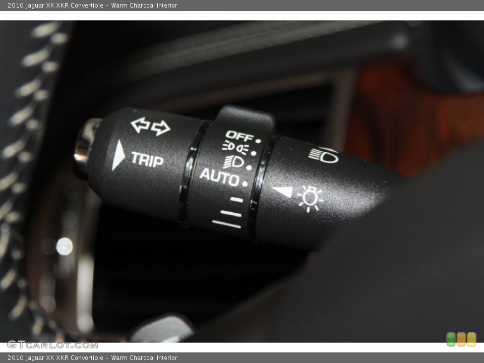 Warm Charcoal Interior Controls for the 2010 Jaguar XK XKR Convertible #71082148