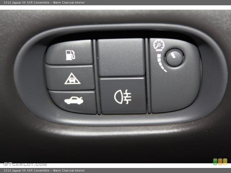 Warm Charcoal Interior Controls for the 2010 Jaguar XK XKR Convertible #71082164