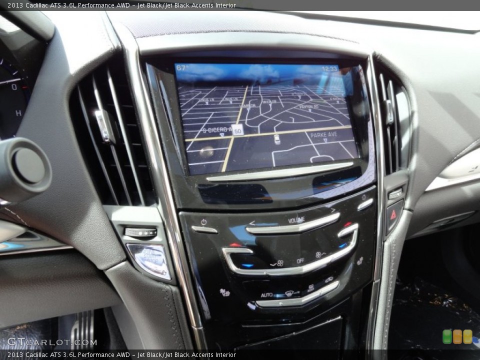 Jet Black/Jet Black Accents Interior Navigation for the 2013 Cadillac ATS 3.6L Performance AWD #71082598