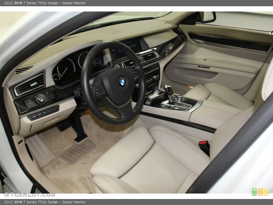 Oyster Interior Prime Interior for the 2012 BMW 7 Series 750Li Sedan #71083048