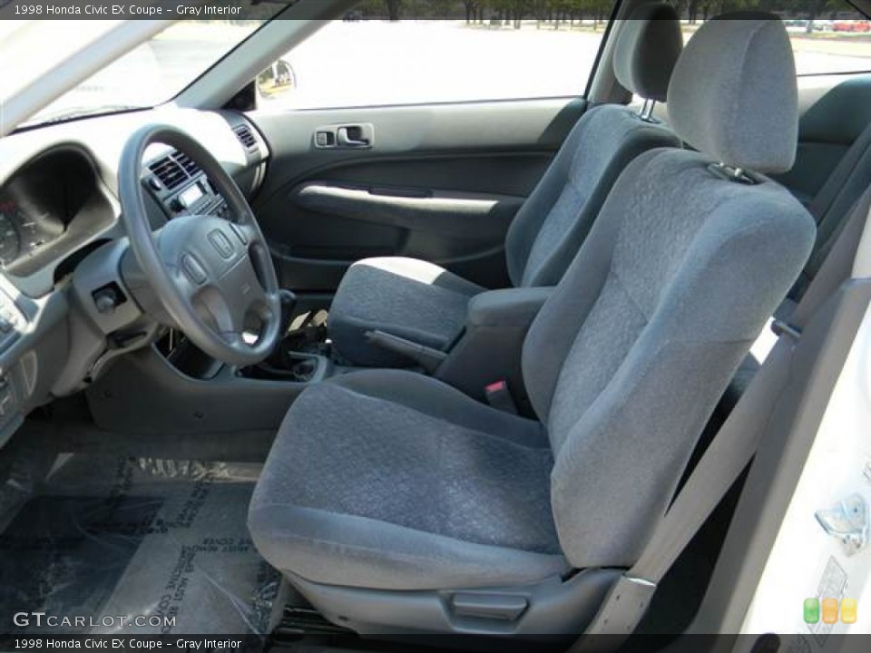 Gray Interior Front Seat for the 1998 Honda Civic EX Coupe #71084038