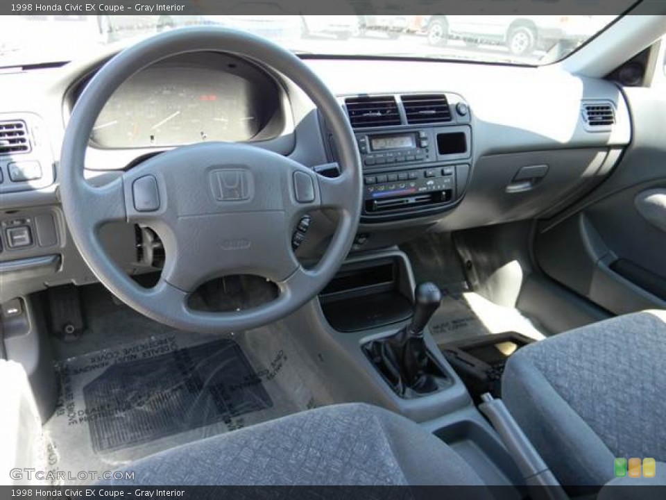 Gray Interior Prime Interior for the 1998 Honda Civic EX Coupe #71084044