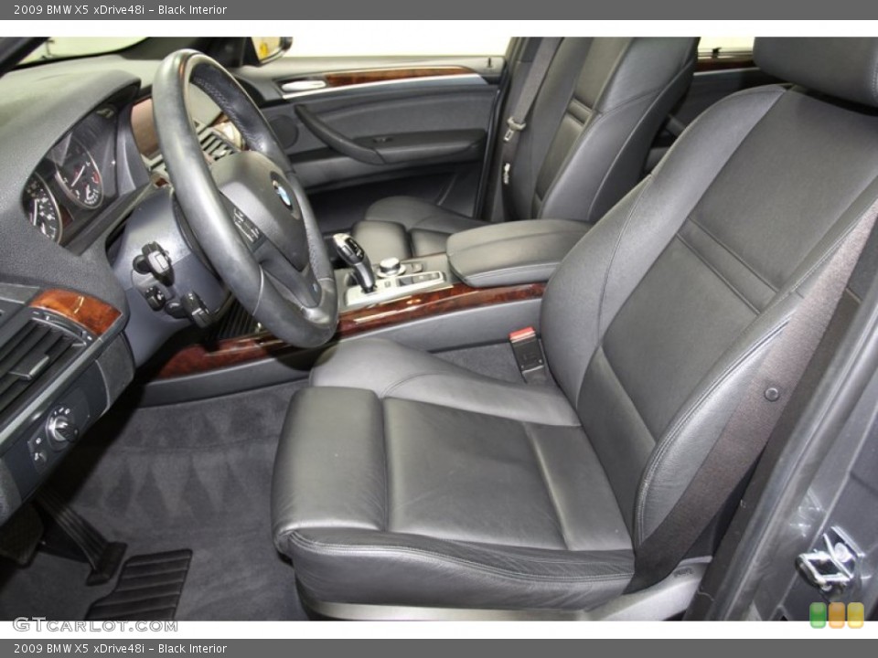 Black Interior Front Seat for the 2009 BMW X5 xDrive48i #71084497