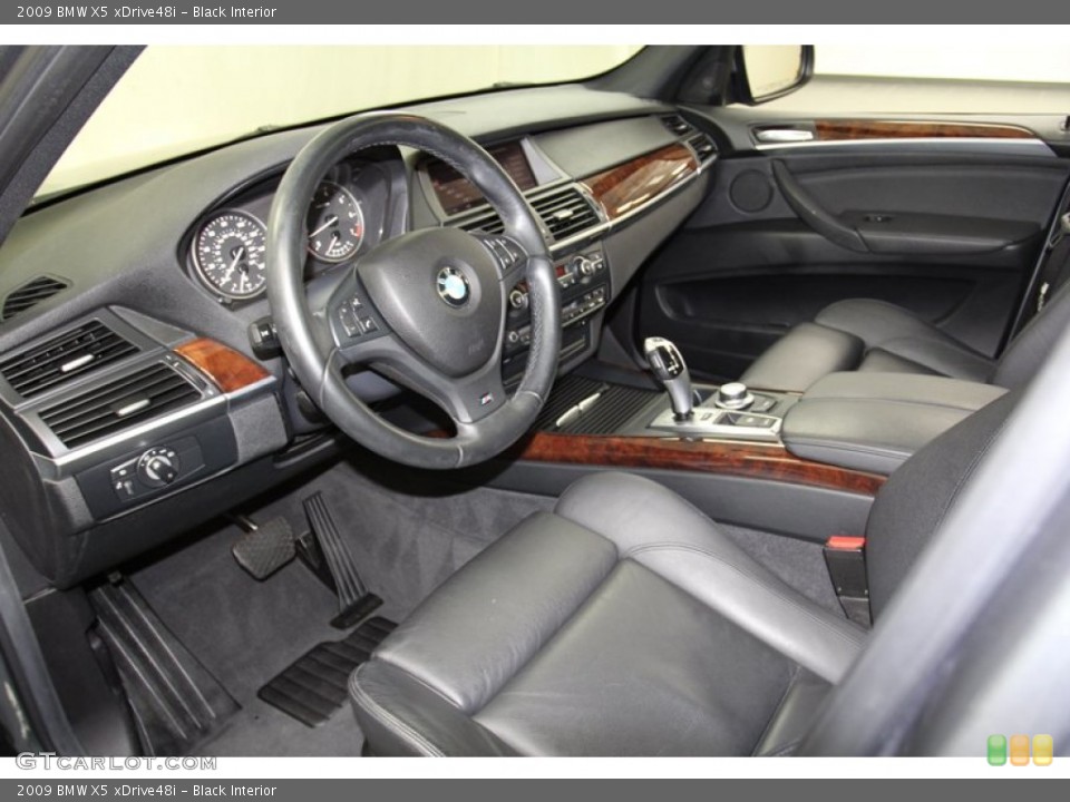 Black Interior Prime Interior for the 2009 BMW X5 xDrive48i #71084575