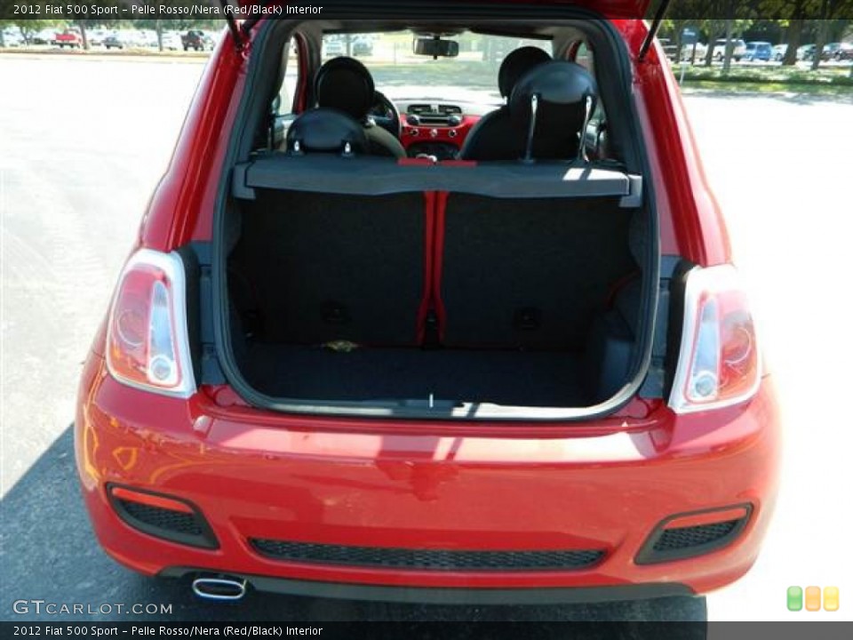 Pelle Rosso/Nera (Red/Black) Interior Trunk for the 2012 Fiat 500 Sport #71085352